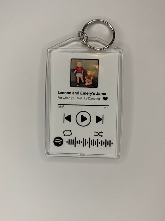 Custom Music Player Keychain