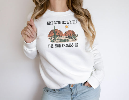 Ain't goin down till the sun comes up