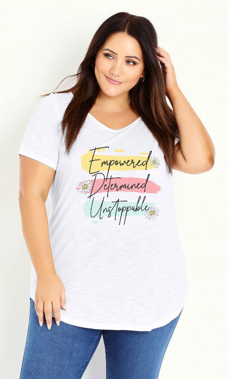 Empowered, Determined, Unstoppable