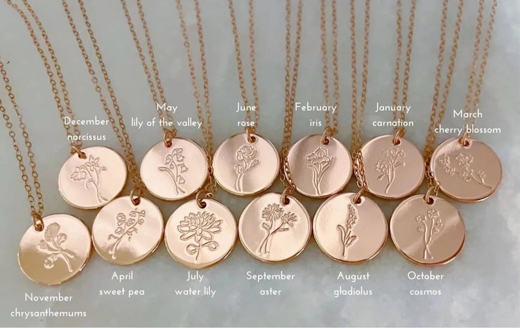 Birth Flower Necklace