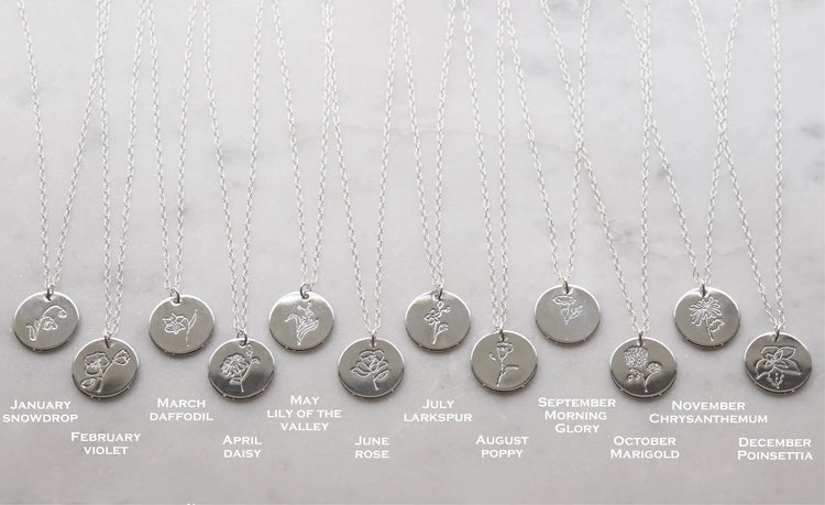 Birth Flower Necklace