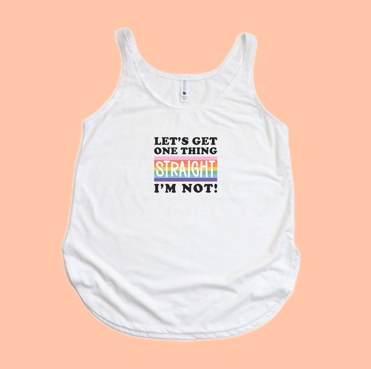 Let's Get one thing straight