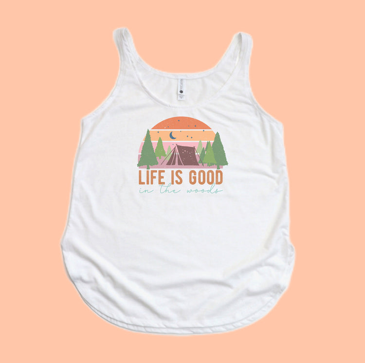 Life is good in the woods