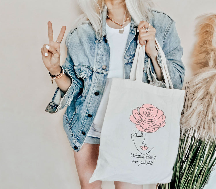 Women don't Owe You v1 Tote Bag
